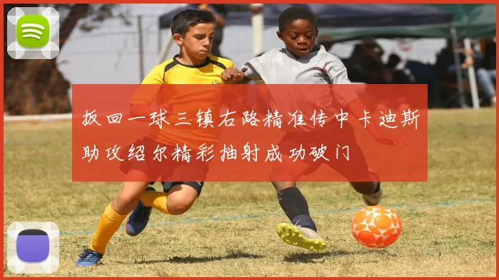 扳回一球三镇右路精准传中卡迪斯助攻绍尔精彩抽射成功破门